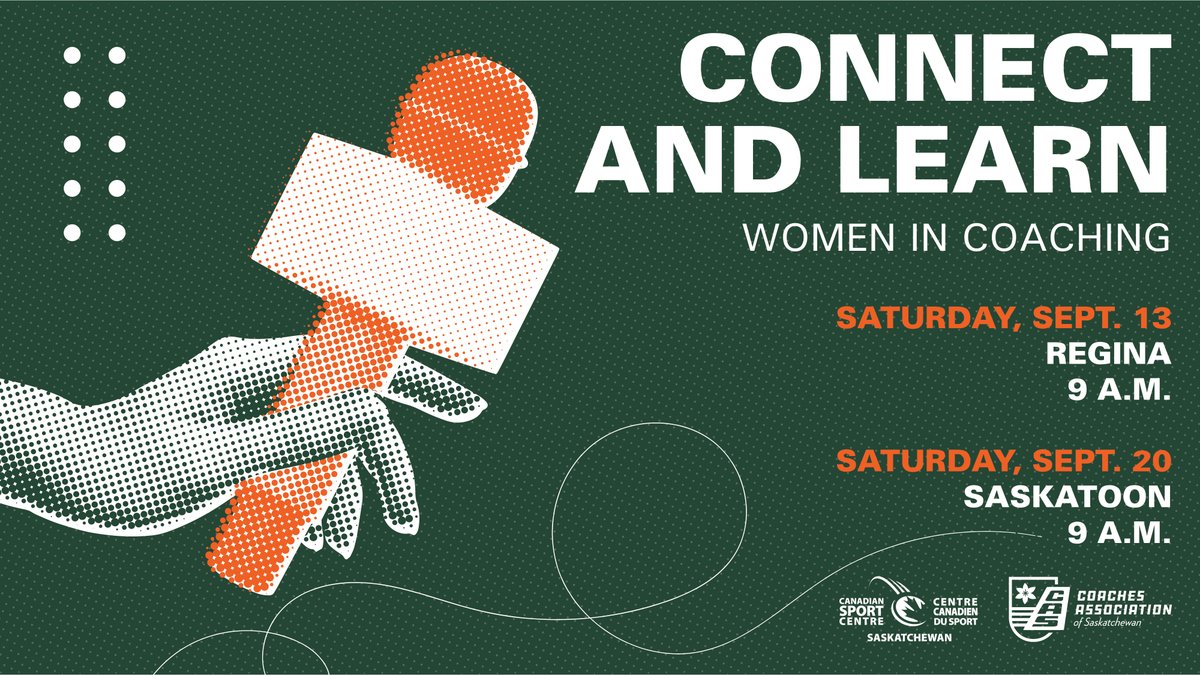 Canadian Sport Centre Saskatchewan (@cscsaskatchewan) on Twitter photo In partnership with <a href="/sask_coach/">Coaches Association of Saskatchewan</a>, we'll be hosting a pair of Women in Coaching Breakfasts to celebrate #NationalCoachesWeek.
The FREE events will be Sept. 13 in Regina and Sept. 20 in Saskatoon.
Register today and join us to connect, learn and grow👇
bit.ly/45ItglI In partnership with <a href="/sask_coach/">Coaches Association of Saskatchewan</a>, we'll be hosting a pair of Women in Coaching Breakfasts to celebrate #NationalCoachesWeek.
The FREE events will be Sept. 13 in Regina and Sept. 20 in Saskatoon.
Register today and join us to connect, learn and grow👇
bit.ly/45ItglI