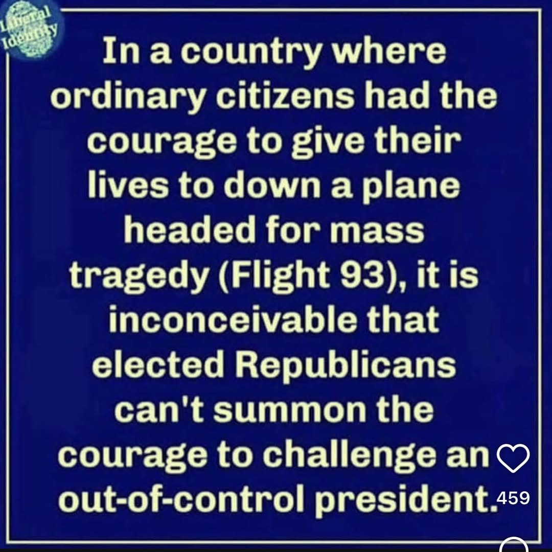 Not only do they not have the courage to stop him, they're helping him.