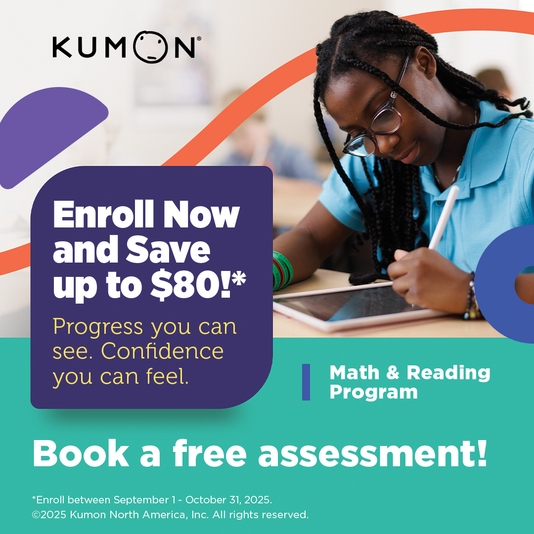 DavisYonge's tweet photo. Help your child grow their confidence, step-by-step, through daily structure and practice. Enroll now and save up to $80 at Kumon Math And Reading Centre Of Newmarket - Yonge &amp; Davis!

For a limited time, save up to $80 when you enroll at Kumon Math And... https://t.co/hGIaYp3hyR https://t.co/Ajr8QIqMOY