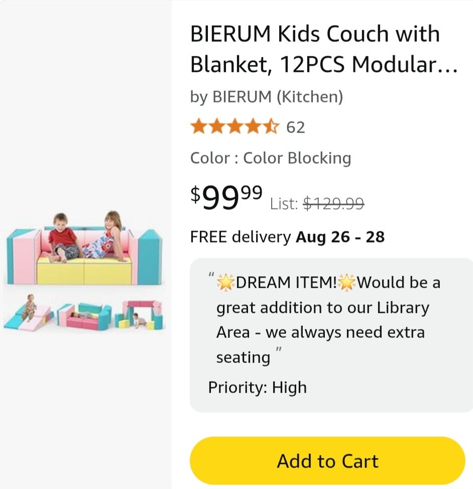 TeacherOfTheLittleOnes (@teacheroflil1s) on Twitter photo <a href="/CoachTatur84/">Coach Tatur</a> TY!
👋I'm a NJ preschool inclusion teacher of AWESOME 3-5 yr olds
We still need help to #ClearTheList of:
📚Multi-Language Books
🪴Science Area Plants
🎶Rhythm Sticks
🥨Snacks
🌟Dream Item: Library Sofa
amazon.com/hz/wishlist/ls…
Any help & RP helps my lil learners! <a href="/CoachTatur84/">Coach Tatur</a> TY!
👋I'm a NJ preschool inclusion teacher of AWESOME 3-5 yr olds
We still need help to #ClearTheList of:
📚Multi-Language Books
🪴Science Area Plants
🎶Rhythm Sticks
🥨Snacks
🌟Dream Item: Library Sofa
amazon.com/hz/wishlist/ls…
Any help & RP helps my lil learners!