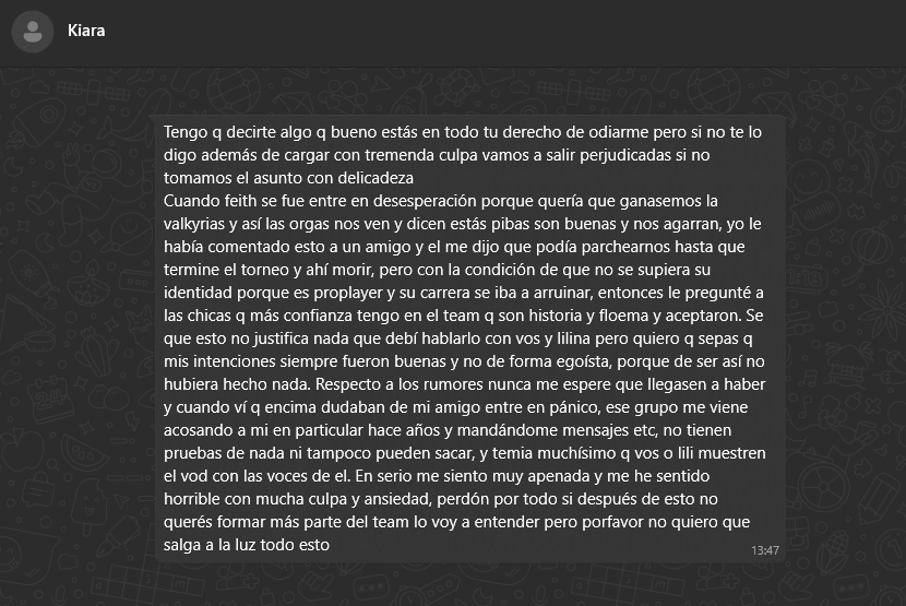 ffakita_'s tweet image. Account Sharing en Liga femenina &quot;Valkyria&quot;, Bosteos de players, mentiritas y mucho más. 

La verdad pensé en algún momento no hacer este post, pero hoy después de presenciar un post me veo en la obligación de mostrar las cosas que increíblemente todos saben pero nadie hace nada.…