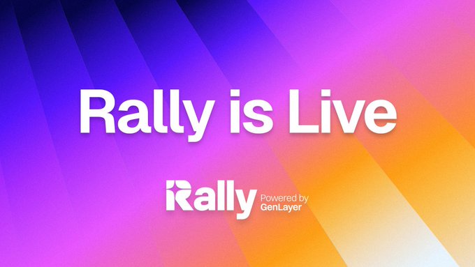 Introducing <a href="/RallyOnChain/">Rally</a> 
The native token $RALLY powered by <a href="/GenLayer/">GenLayer 🧠</a> 🔥
How to join?: 
👉 Go here: waitlist.rally.fun/joinme/Airdrop…

Submit your mail
Connect your X account

Earn free points based on activity 🤝

😍Remember: Early = Profit ✍️