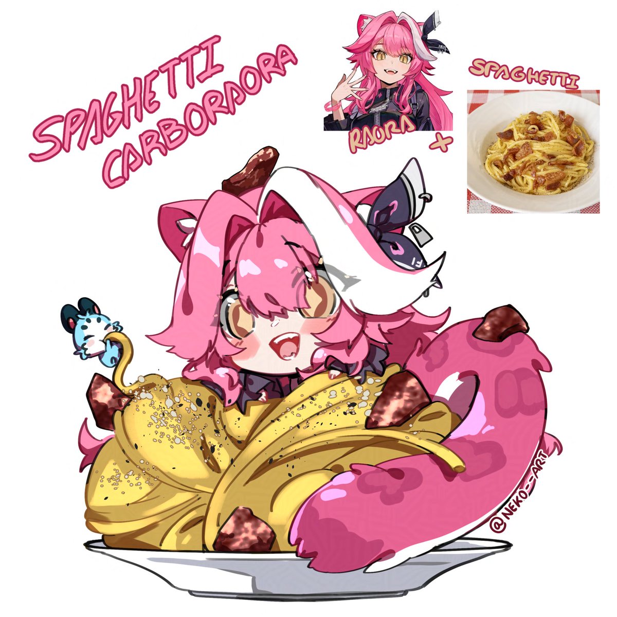 Spaghetti Carboraora 🍝

#RaorArt