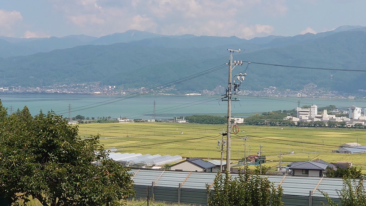 諏訪湖…(´∇｀)