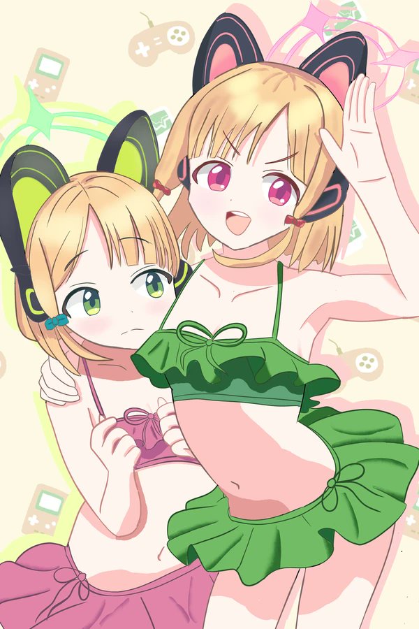 ブルアカのモモイとミドリを描いてみました✨
#ブルアカ
#才羽モモイ 
#才羽ミドリ