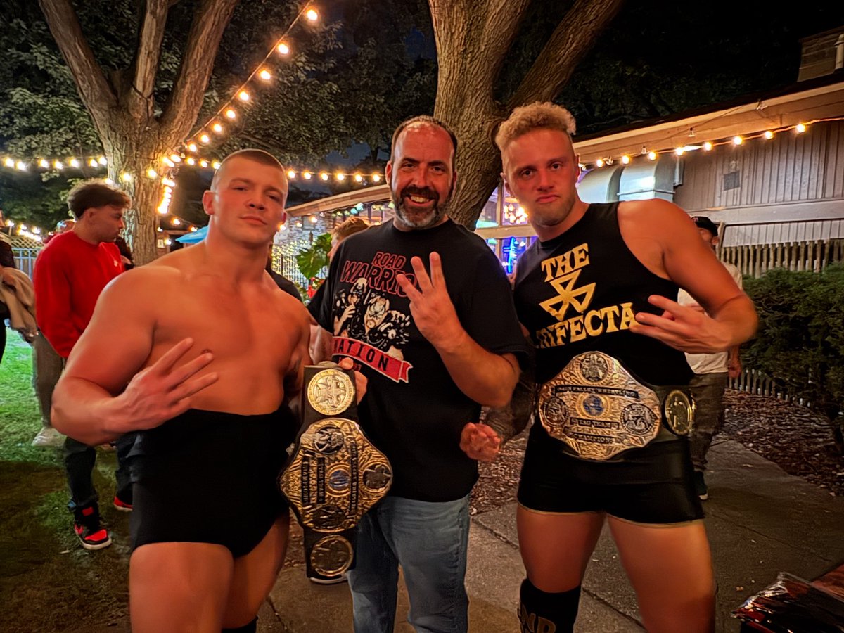 Rolling with the champs The Trifecta <a href="/B_Barretta98/">Brandon Barretta</a> <a href="/Ashton_Adonis_/">Ashton Adonis</a> <a href="/BlizzardBrawl/">Great Lakes Championship Wrestling</a>