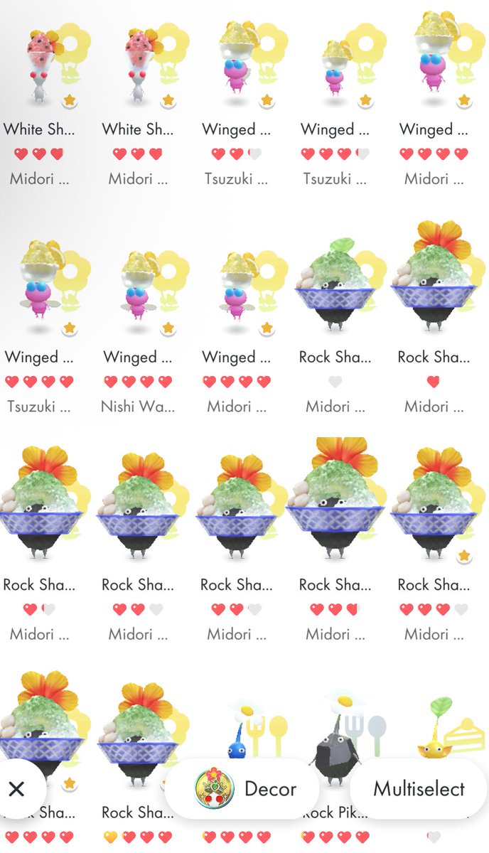 tekitourabbit's tweet image. カキ氷最後の苗。どーせまた岩でしょー #ピクミンブルーム #ピクミン夏のお題2025