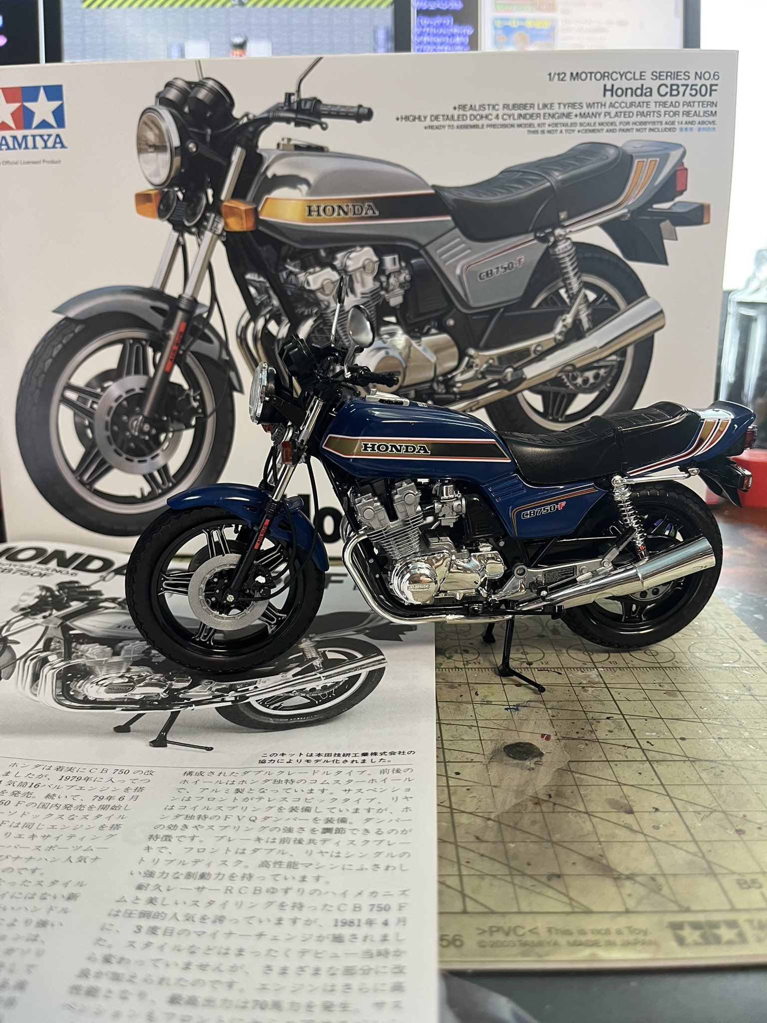 1/12 タミヤ製★CB750F★完成品‼️ タミヤ 1/12 ホンダCB750F – 模型製作 かえる工房