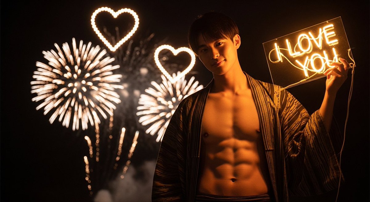 ikemenpictures's tweet image. Today is #ILoveYou Day 🎆❤️
Saying “I LOVE YOU” under the fireworks.

1️⃣ Solo  
2️⃣ Couple  
3️⃣ Group  

Which scene is your favorite? 💖
#JapaneseCollegeBoys #SportsStyle #Yukata