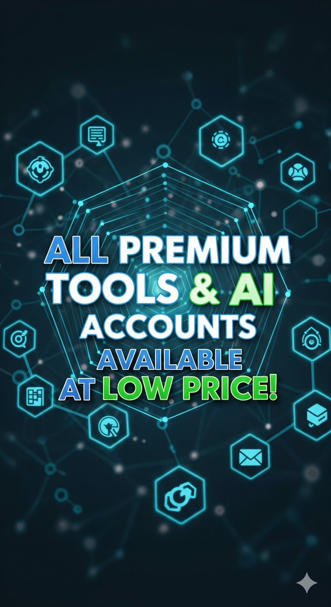 SeoCoupons's tweet photo. 🌟 All Premium Tools &amp; AI Accounts Available at Low Price! 🌟

💓 Top AI Tools &amp; Platforms:
Claude AI | Gamma AI | Creatify AI | Cursor AI | Hailuo AI | Luma AI | Pollo AI | Suno AI | Qwen 2.5 | Kling AI | Perplexity AI | DALL·E | #DigitalMarketing #GroupBuySEO #ContentCreators https://t.co/dzUrnc9E1a