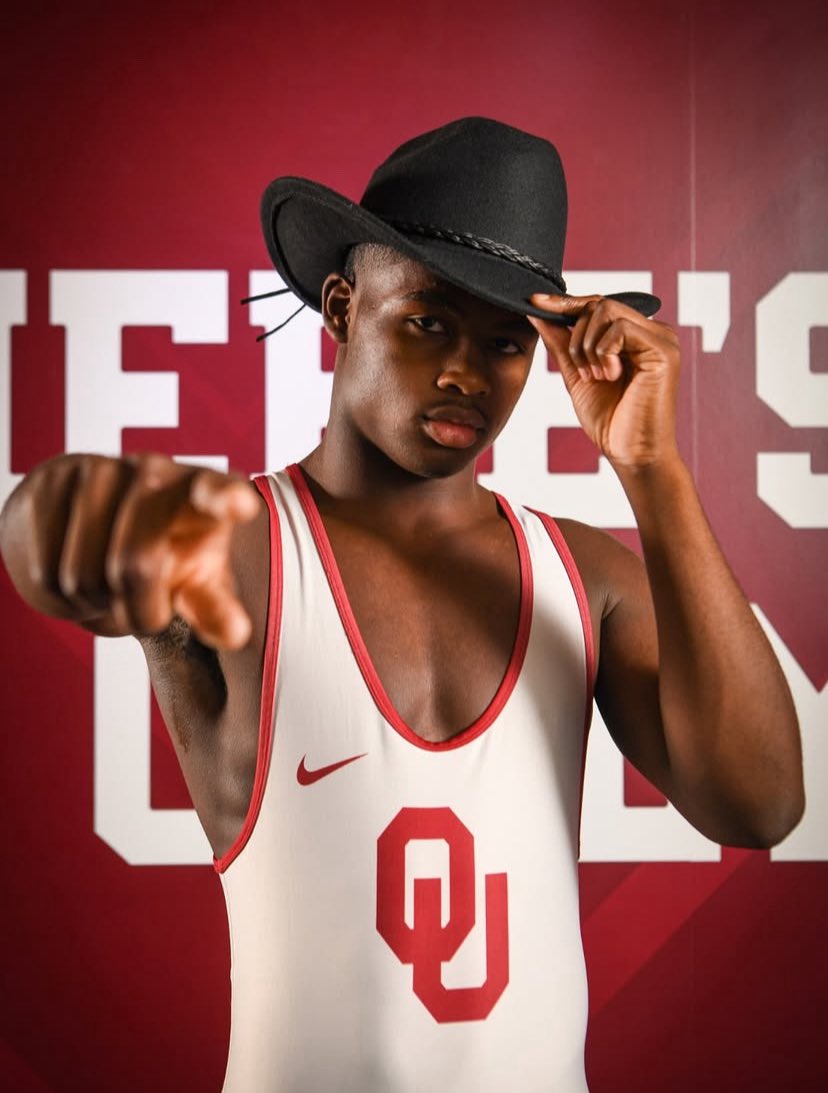 Oklahoma hosted Instate Legend Ellis from Coweta and Fargo Champion Colin Rutlin for Official Visits 🔴⚪️