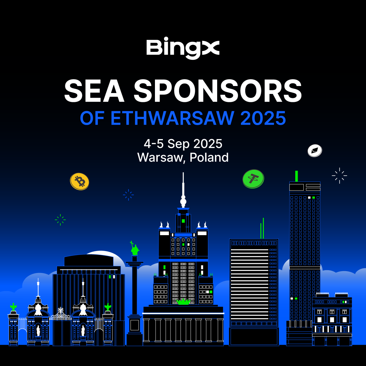 BingX (@bingxofficial) on Twitter photo Warsaw, here we come! 🇵🇱
What better way to keep empowering the crypto community than by joining <a href="/ETHWarsaw/">ETHWarsaw 🧜♀️🇵🇱</a> 2025 as a Sea Sponsor?
This event unites developers, researchers, and founders to push the ecosystem forward.
See you there! Warsaw, here we come! 🇵🇱
What better way to keep empowering the crypto community than by joining <a href="/ETHWarsaw/">ETHWarsaw 🧜♀️🇵🇱</a> 2025 as a Sea Sponsor?
This event unites developers, researchers, and founders to push the ecosystem forward.
See you there!