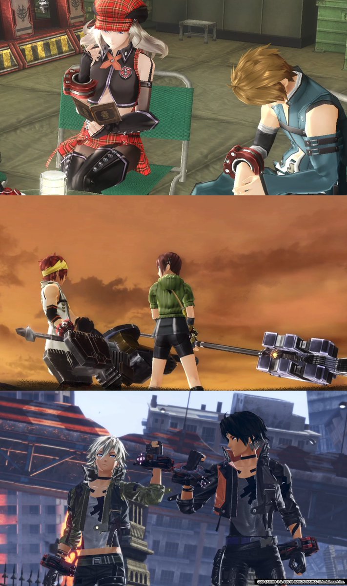 zodiac_magi's tweet photo. My favorite MC pairing for each God Eater game~
#GE1 #GE2 #GE3 #godeater https://t.co/NyIZcYbbMW