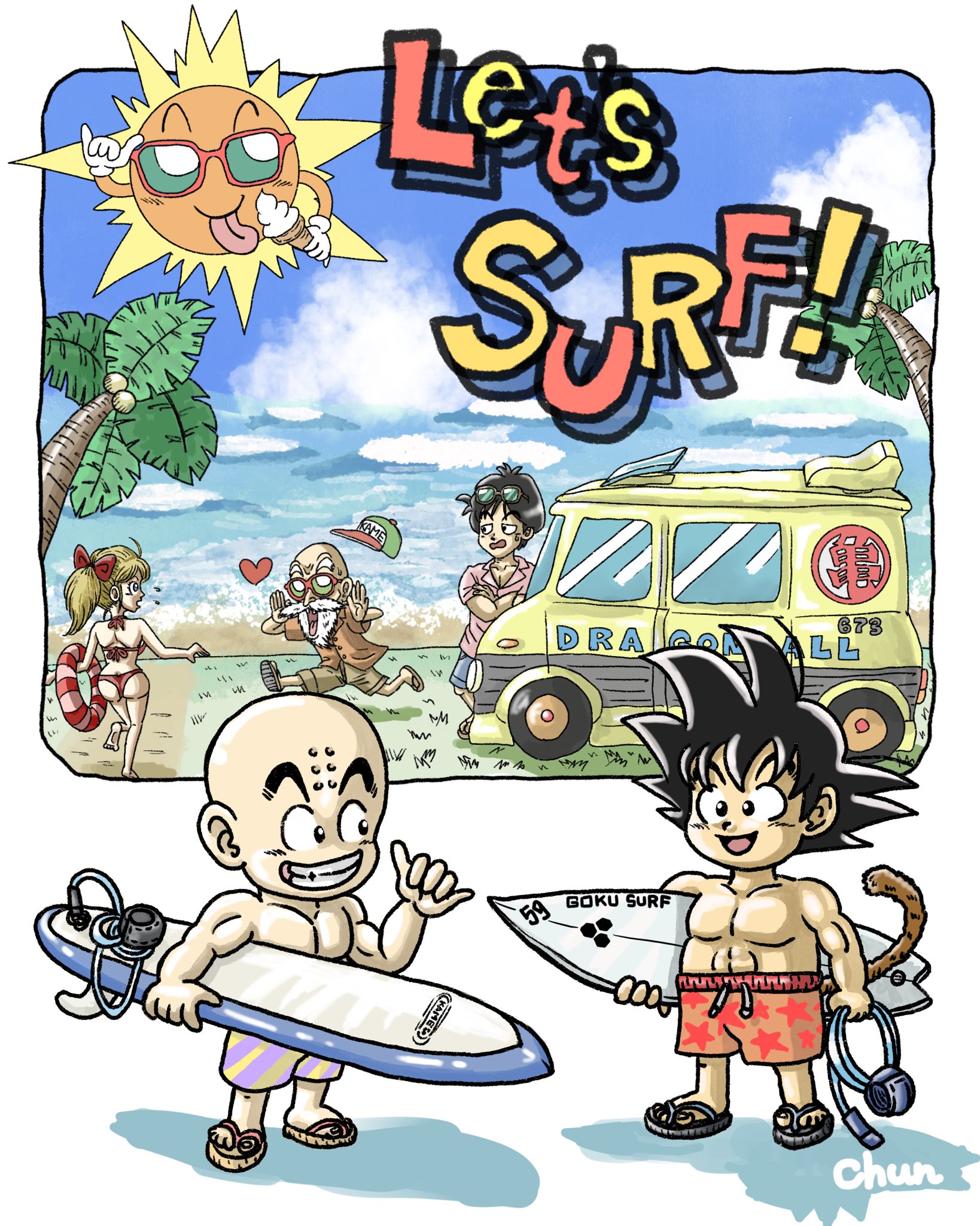ドラゴンボール ファンアート 過去絵アップその② 4年前に描いたやつだけども、この頃は面長な