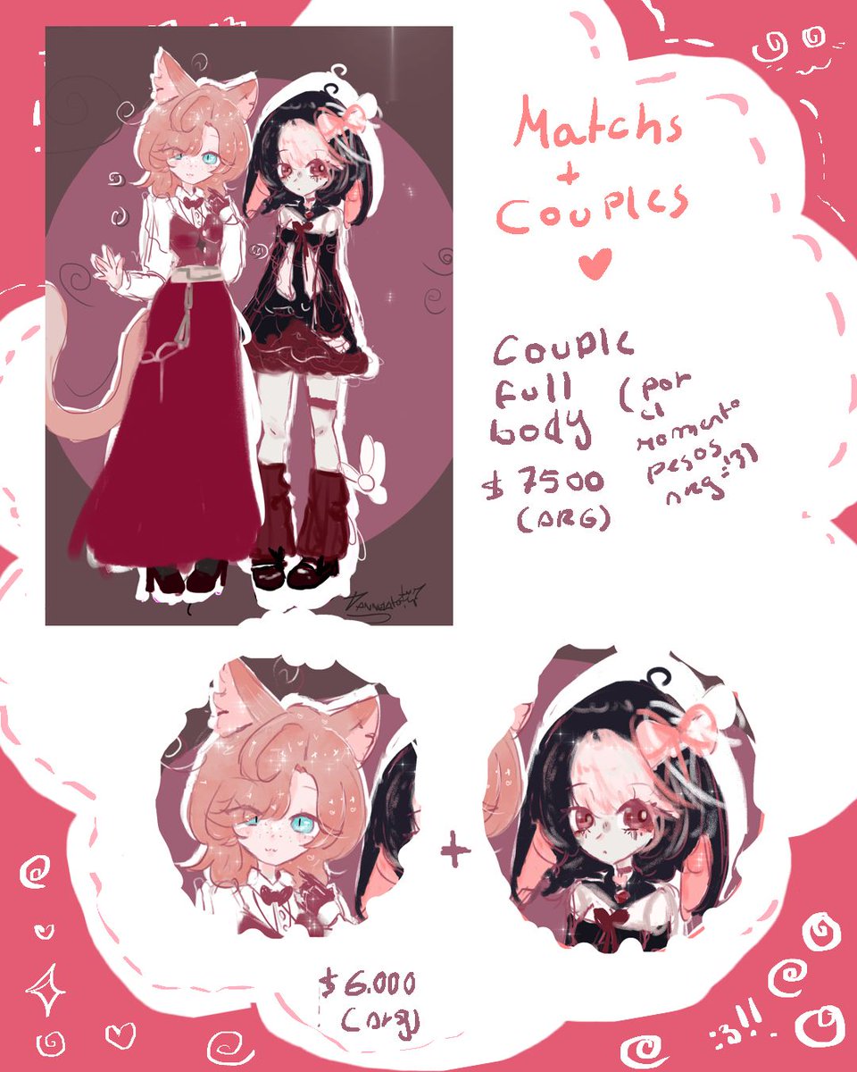hachiwuu's tweet photo. Después de mucho pensarlo, ¡por fin me animé a abrir comisiones!.Estoy muy emocionada y con un poquito de nervios pero quiero intentarlo✨.
💳 Por ahora solo acepto Mercado Pago
📩 Consultas y encargos por DM
#commissions #commissionslist #artcommissions #digitalart https://t.co/Vfo5VChqOF