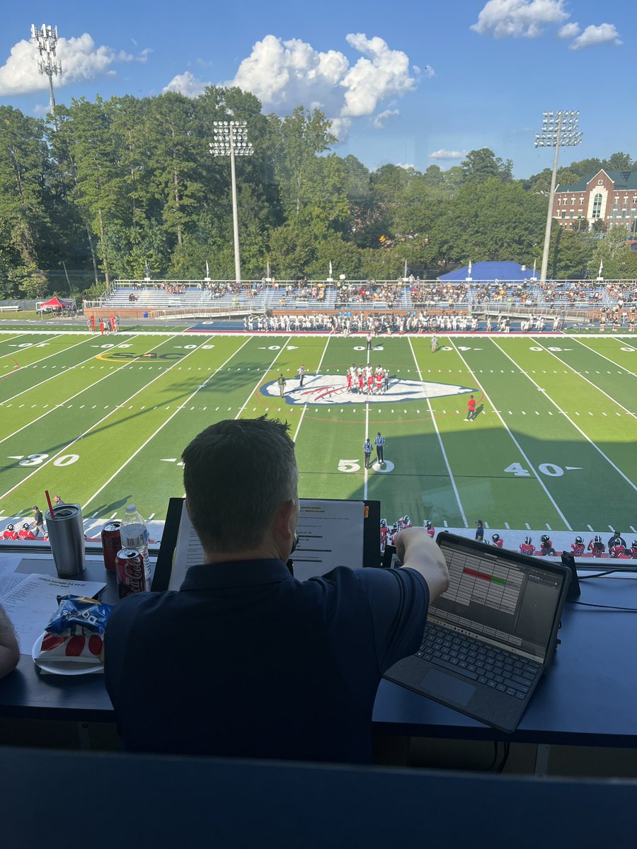 smokethisgt's tweet photo. Back at it! @CatawbaFootball = Gas Pedal. Great way to start the season! #paannouncer #GoCatawba #Year4 https://t.co/01NNdou551