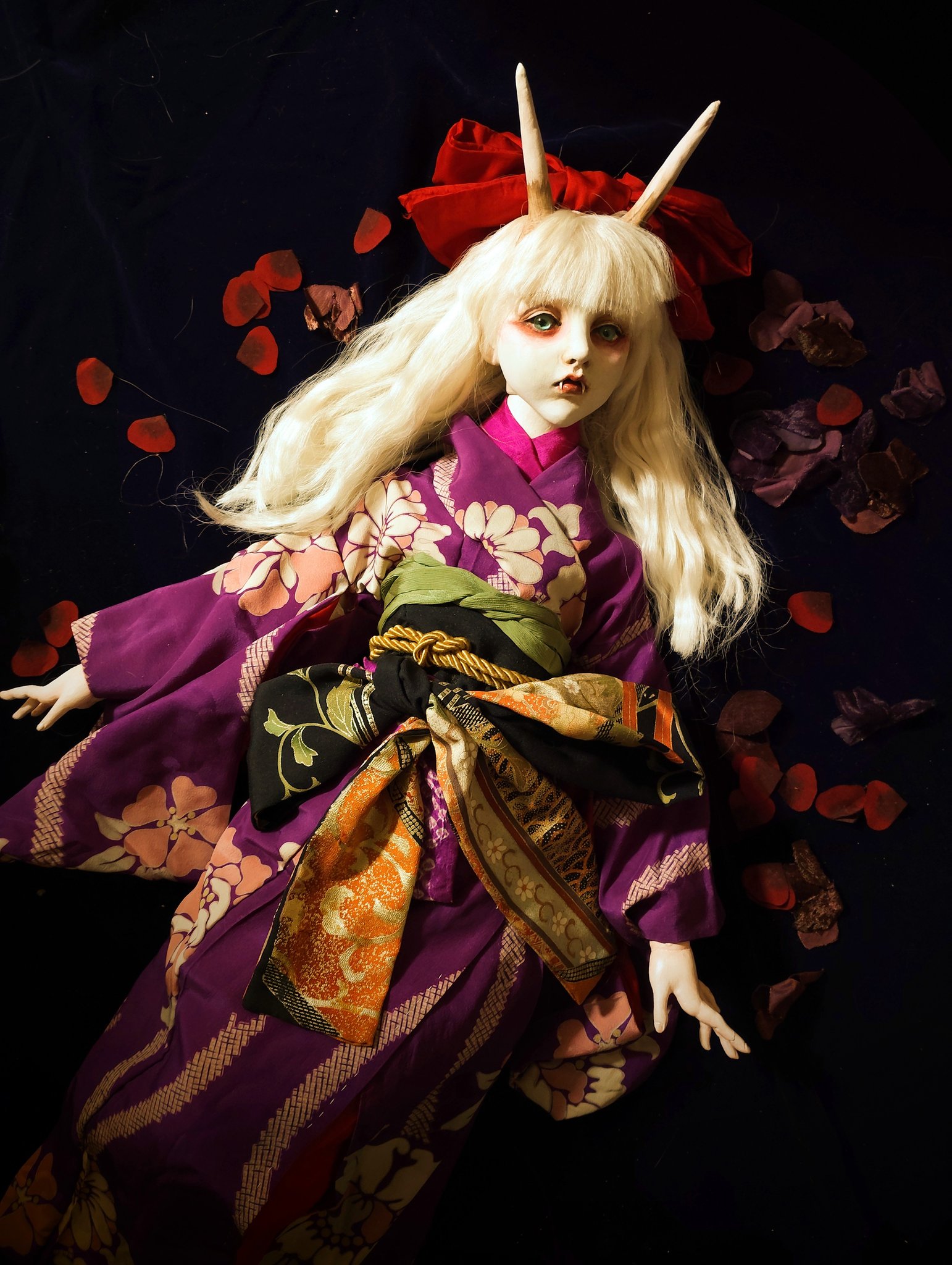 珍お面　ハンドメイド(鬼娘風) 清水真理 作品集発売中。 on X: 