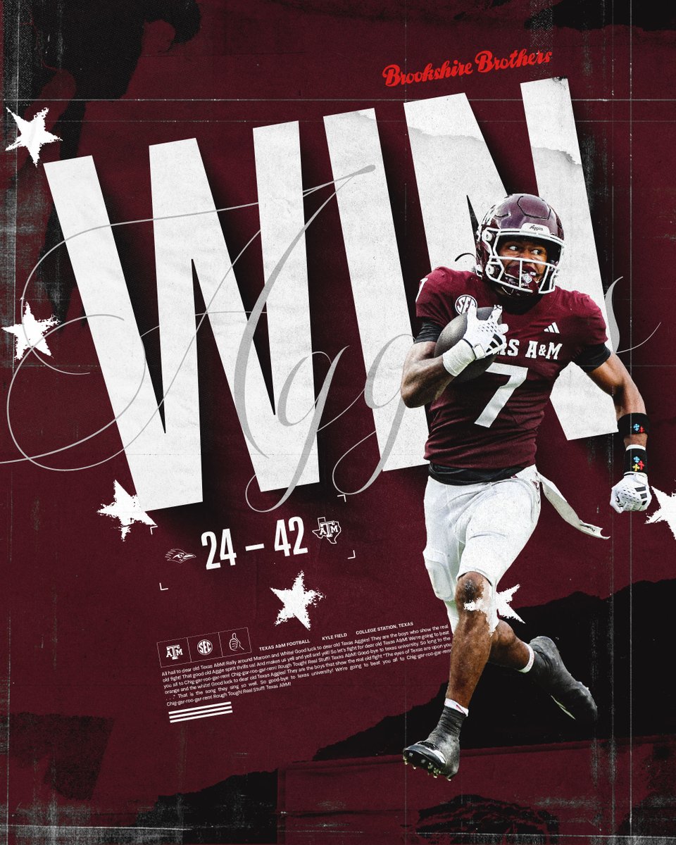 Aggies starting the season off with a WIN!

#GigEm | Brookshire Brothers