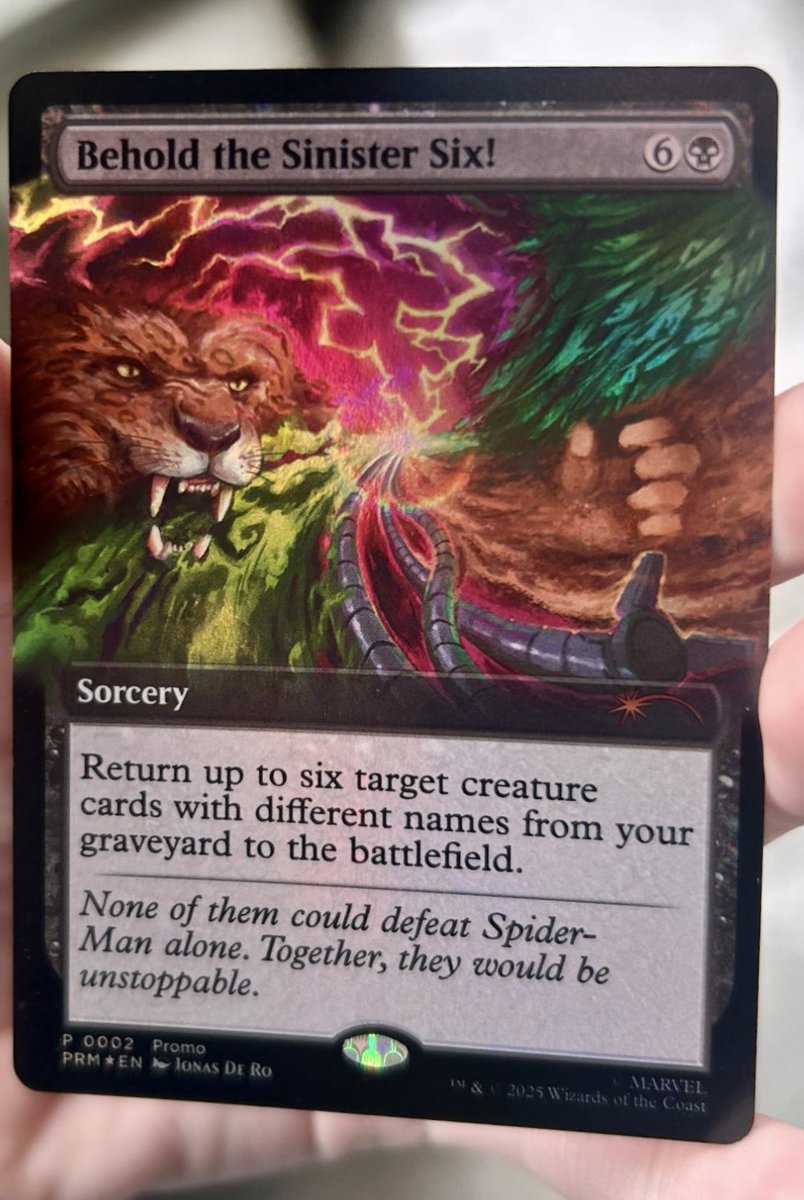 Behold the Sinister Six! PAXWEST2025プロモ Behold, the Sinister Six card available only at Magic: The