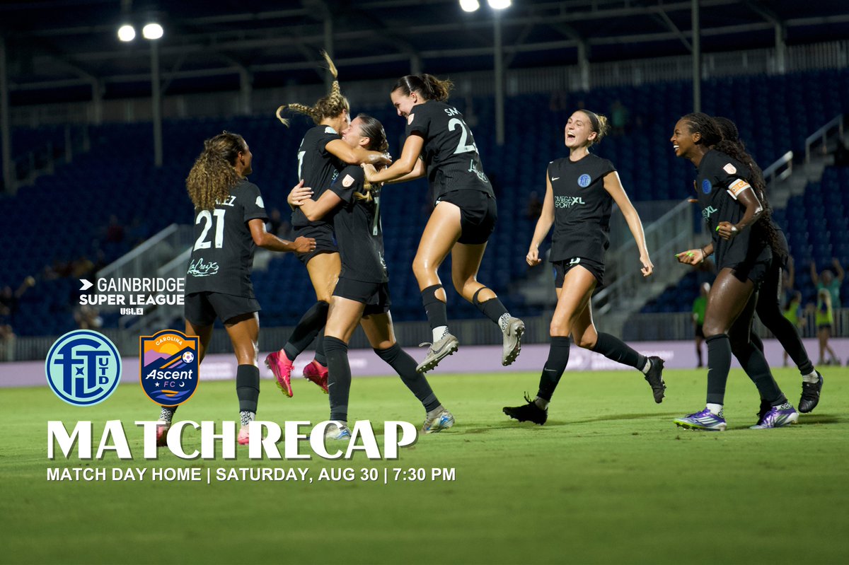 MATCH RECAP: Simpson, Locklear Net Goals in Draw vs. Carolina Ascent FC 🔥

With tonight's result, Fort Lauderdale has earned points in both of its matches at Beyond Bancard Field to open the 2025/26 <a href="/GainbridgeSL/">Gainbridge Super League</a> season. 💪

📰READ MORE: ftlutd.com/news/2025/08/3…