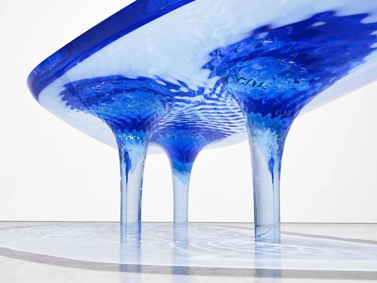Coffee Table 'Liquid Glacial' (Acrylic) by Zaha Hadid (2012), via David Gill Gallery