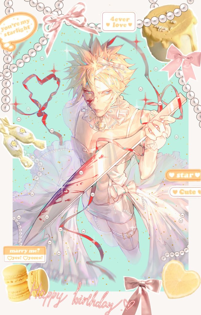 #FF7 #CloudStrife
依旧兄弟画的，代发一下