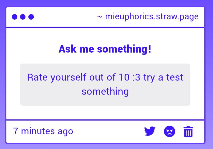 probably a 7 i suppose? i mean i'm definitely not the prettiest woman to exist on earth, but i have confidence in myself and like to think i'm pretty so <3