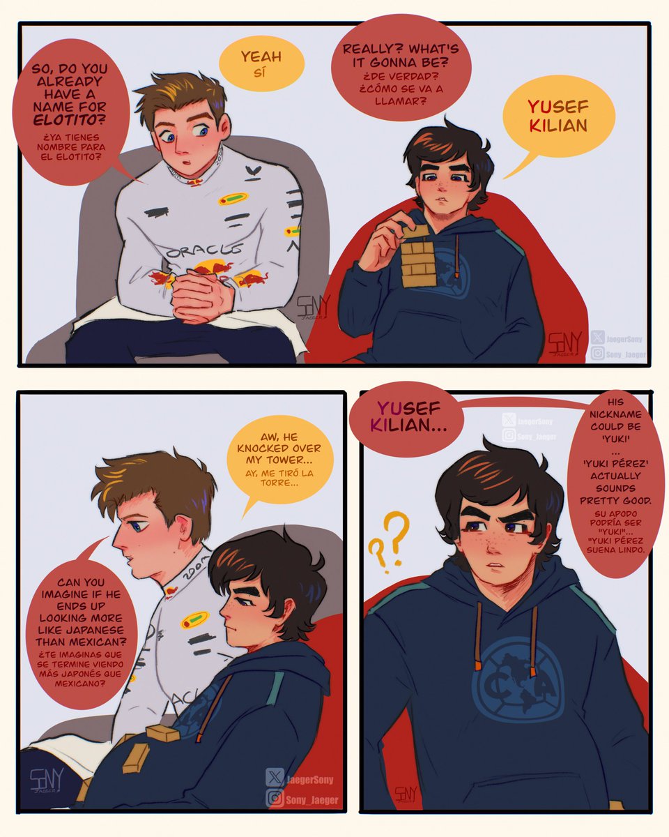 JaegerSony's tweet photo. ⚠️MPREG⚠️
🤍The Baby’s name🤍

In this universe, it’s men who carry the babies. So, in this version, I made Kamui a woman and Yuki’s biological mother, but due to circumstances, she wasn’t around during the pregnancy or the first months of the baby’s life.

#F1AU #chestappen https://t.co/TmK7pR6Tcq