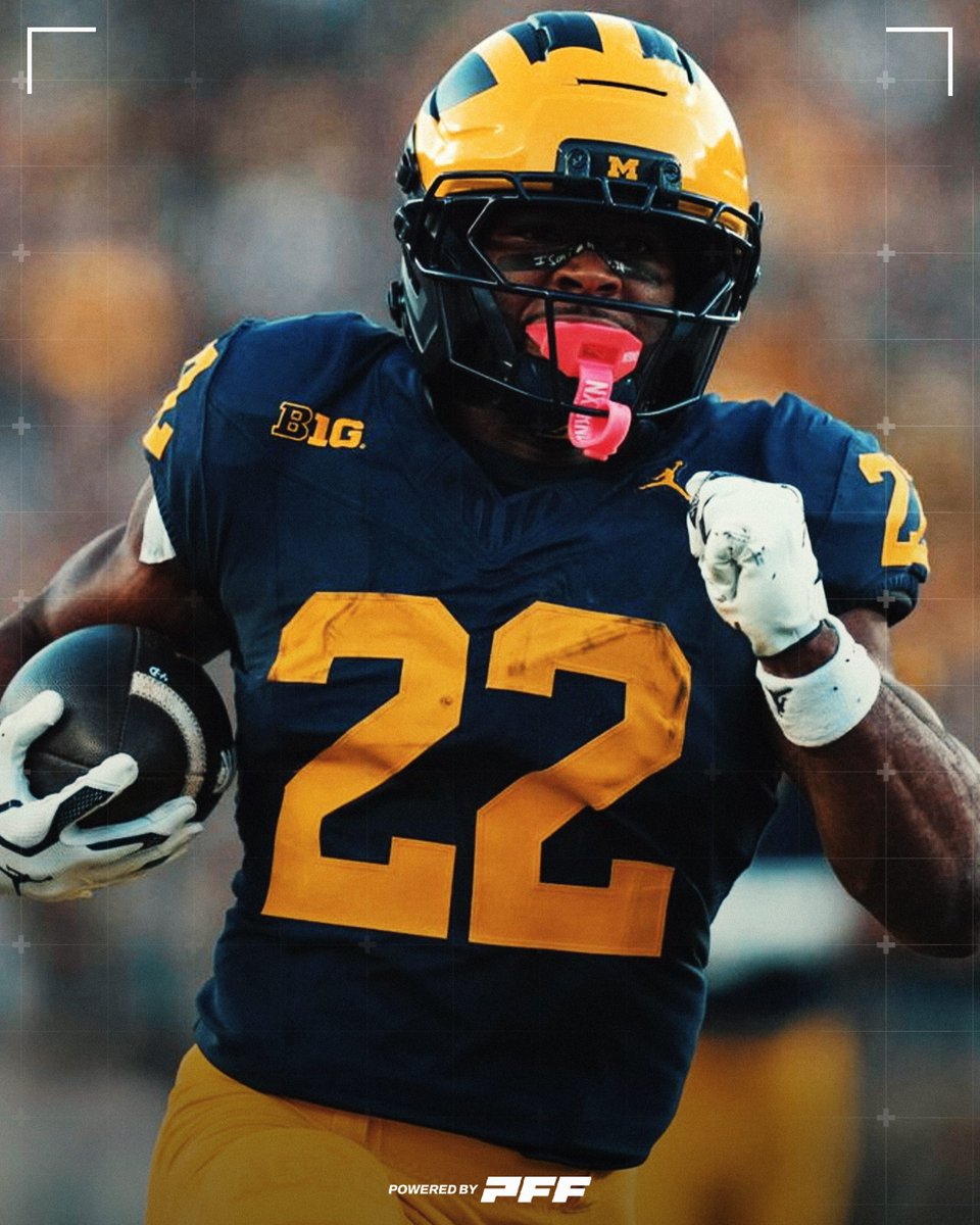 PFF College (@pff_college) on Twitter photo Michigan RB Justice Haynes in Week 1:
〽️ 16 ATT
〽️ 159 YDS
〽️ 3 TDS
<a href="/UMichFootball/">Michigan Football</a> Michigan RB Justice Haynes in Week 1:
〽️ 16 ATT
〽️ 159 YDS
〽️ 3 TDS
<a href="/UMichFootball/">Michigan Football</a>