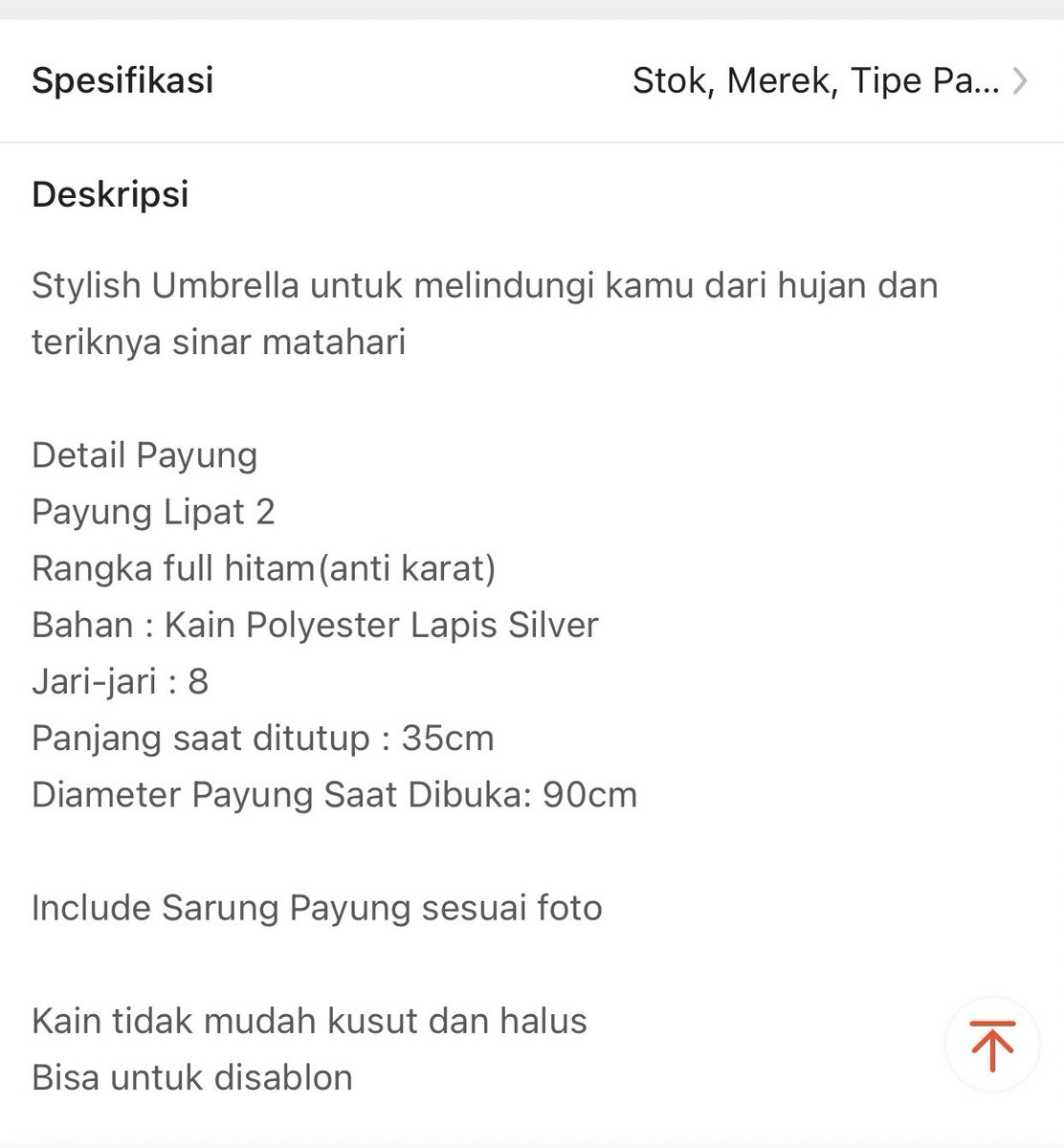 wts payung nagoya 20k new warna merah, baru sampe belum aku pake, bisa liat video untuk cek kondisi barang 🥰👍🏻