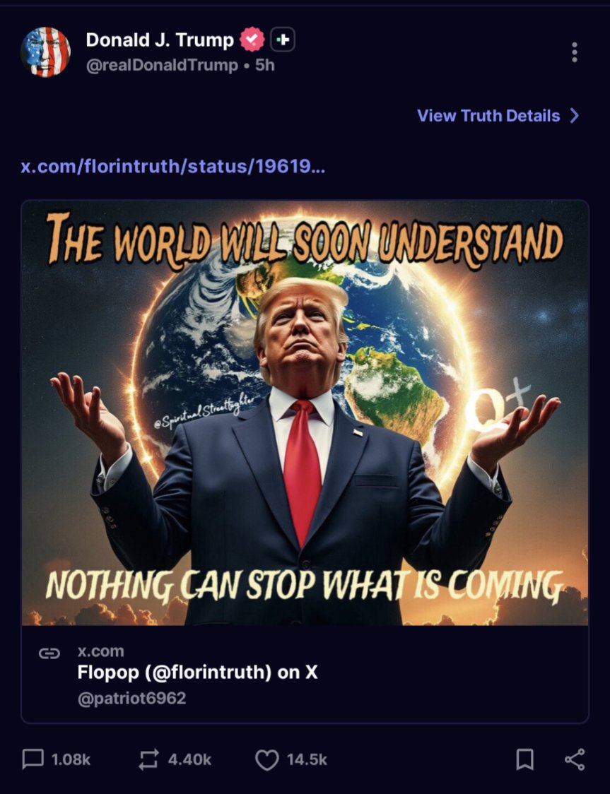 LETS GO!!!! 
<a href="/realDonaldTrump/">Donald J. Trump</a> 
#Q