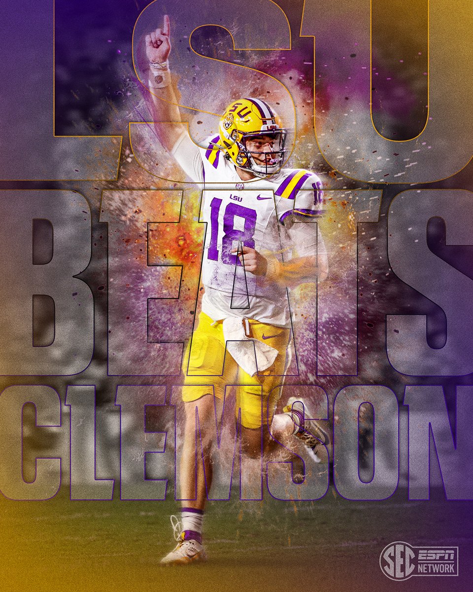 LSU GOES ON THE ROAD AND TAKES DOWN NO. 4 CLEMSON 🔥

@LSUFootball