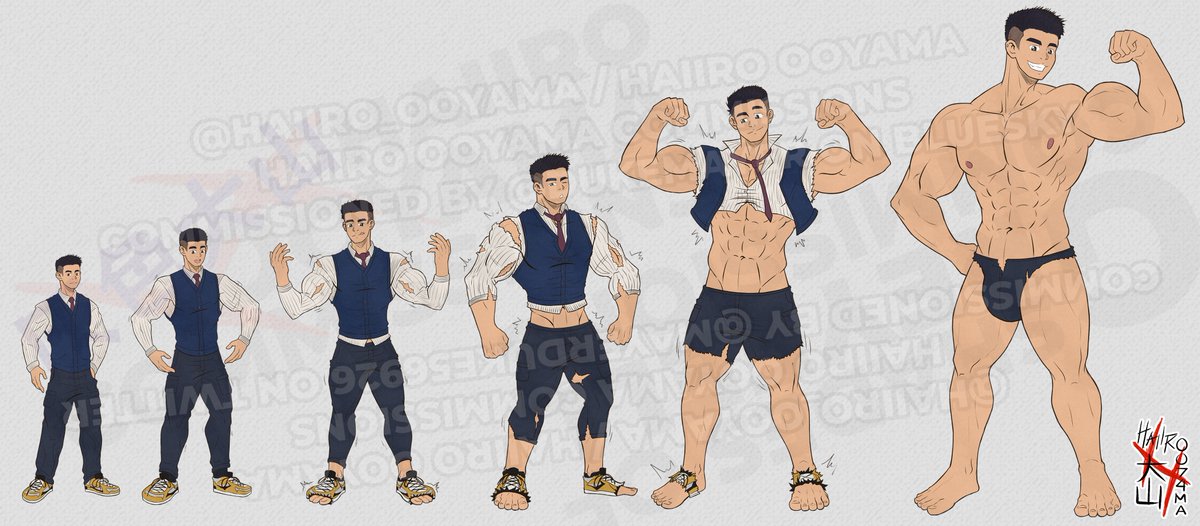 [COMMISSION]
A 6-part solo+flats-only Muscle Growth Sequence for <a href="/MayerDuke56926/">Duke Mayer</a>, thank you so much! 💪

‼️ Comms OPEN for SEPT/OCT 2025!
📩 Check pinned tweet for commish info, message me for inquiries!