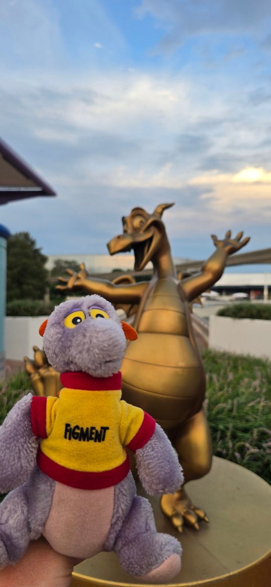 Took my nearly 40 year old Figment to see <a href="/EricIdle/">Eric Idle</a> in what I think is his finest role 😆 From the original to the current iteration, this is one of my all-time favourite rides at WDW, and holds many happy memories for me. Thanks, Eric. 😊
