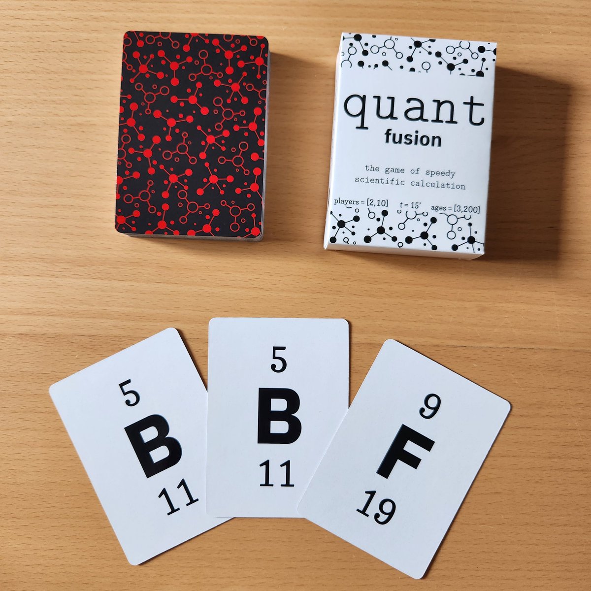 GLabsPlus's tweet image. How would you multiply the atomic masses (bottom numbers) of the elements below, in your head?

I'd do:
11×11 = 121
121×19 = 121(20-1)
=121×2×10 - 121
=2420-121
=2420-120-1
=2300-1
=2299

Find Quant Fusion on Amazon!
#nuclearsciweek