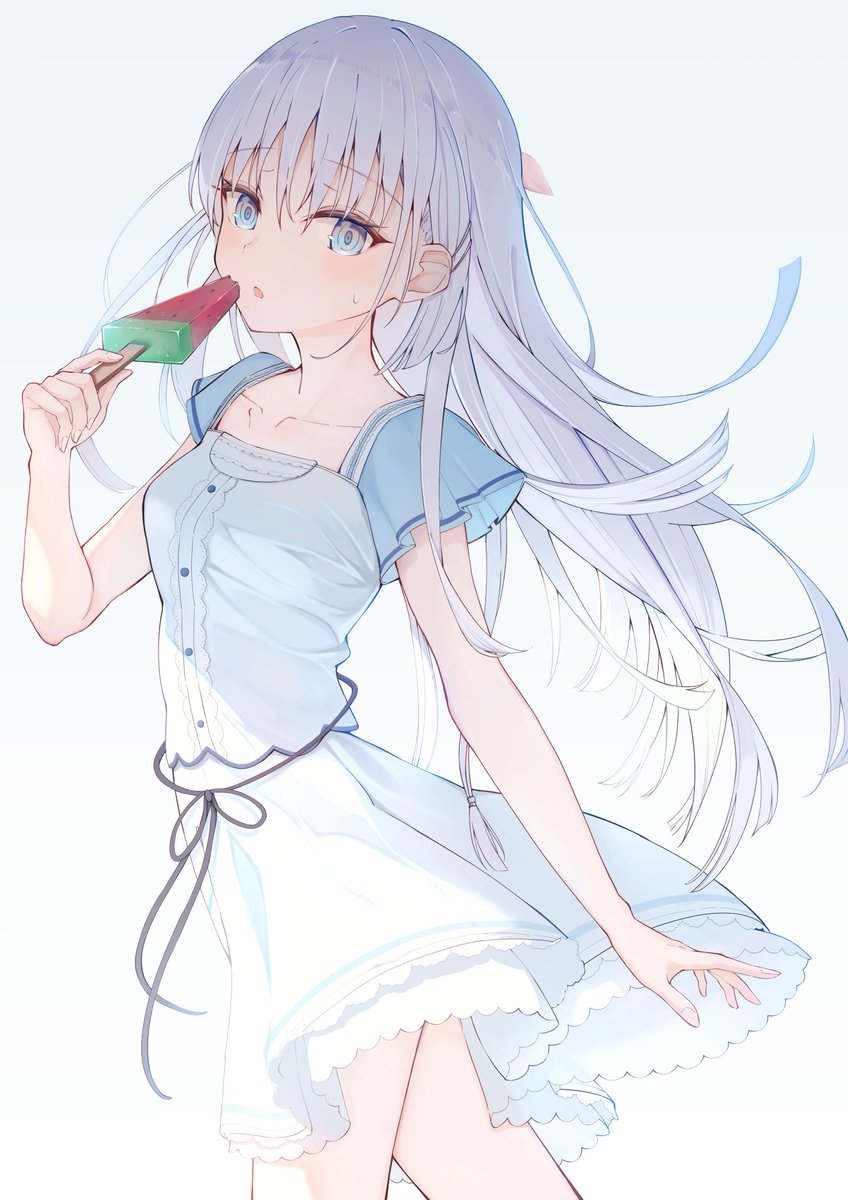 R32532107's tweet photo. しろは
#サマポケ 
#SummerPockets https://t.co/v6paUP7iKE