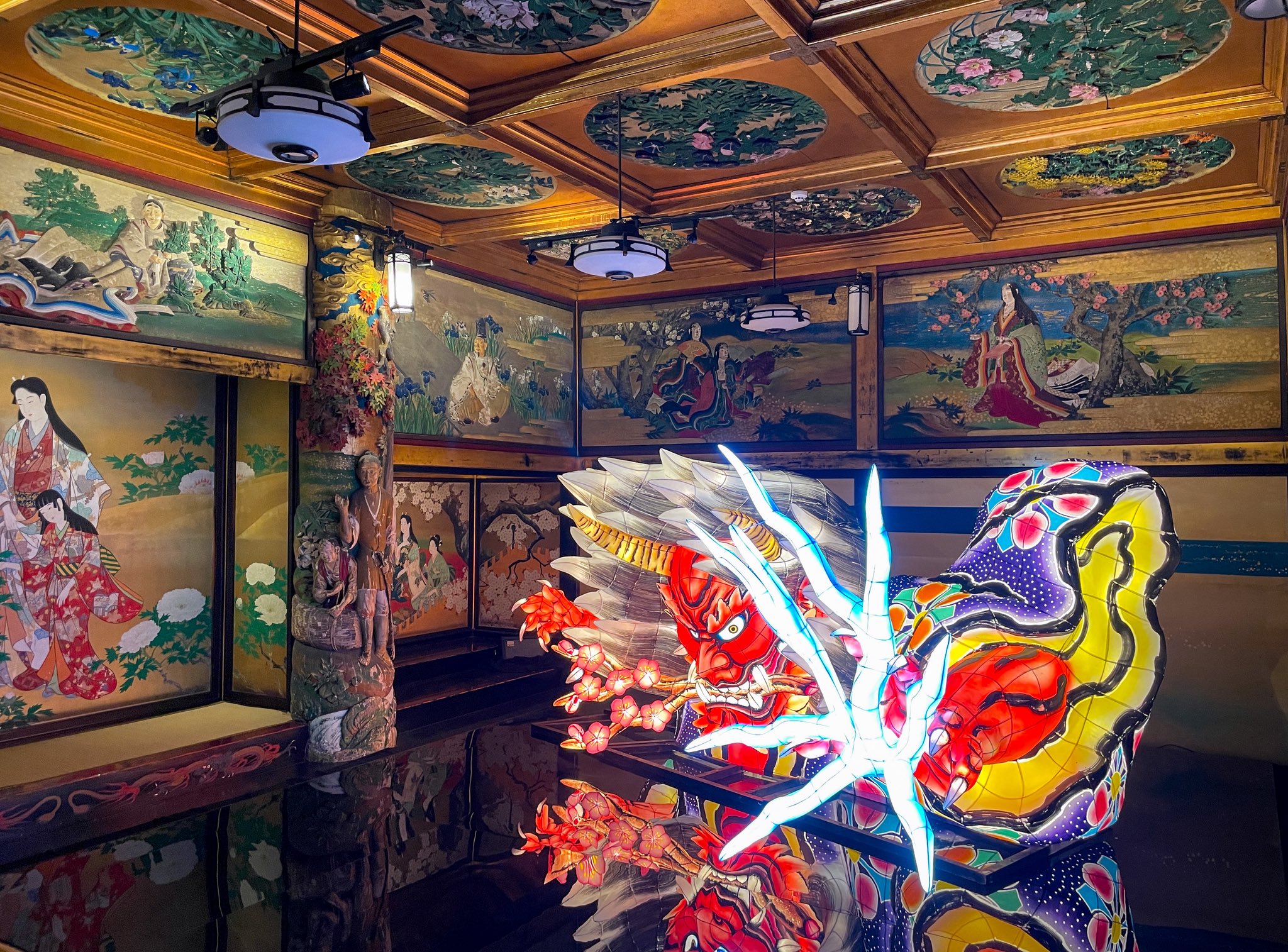 万福天水蓮、【散らばこそ　それを語るか　猪口二ツ】、希少画集画 万福天水蓮、【散らばこそそれを語るか猪口二ツ】、希少画集画