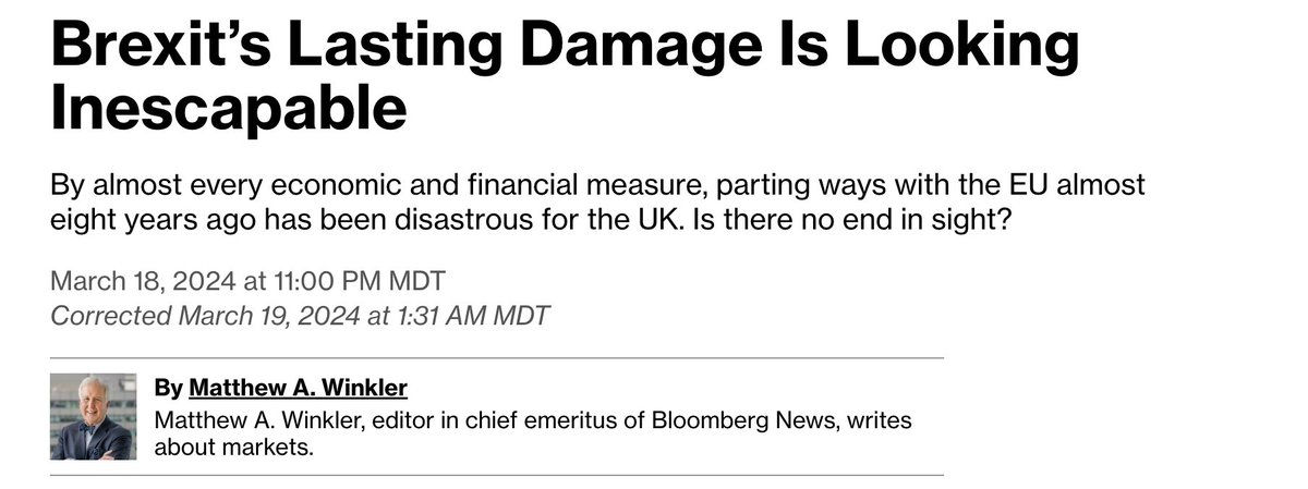 It was Brexit, Pierre.