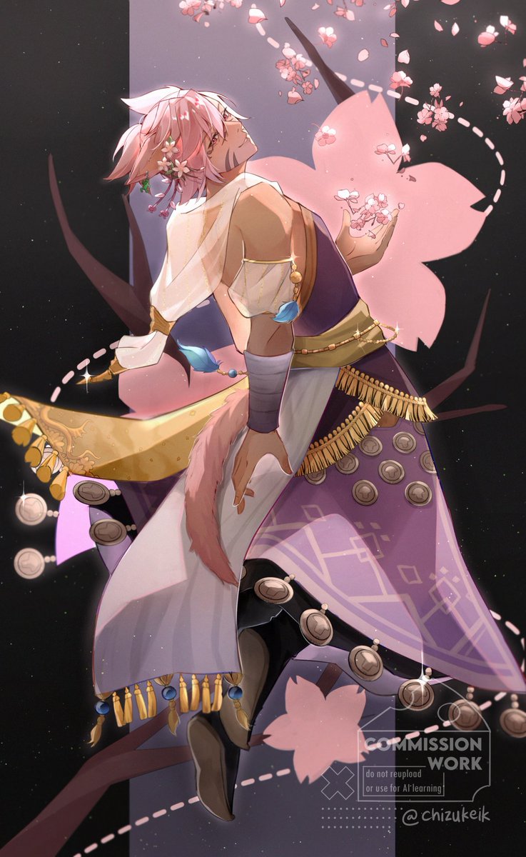 New profile artwork done by <a href="/chizukeik/">chi 🧀</a> 
She did an absolutely incredible job depicting my WoL!