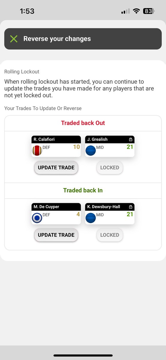 RealGreekMamba's tweet image. Good news: transferred in Grealish

Bad news: transferred out KDH

Haaland (C)
Cucurella (VC)

Rank 789

#SuperCoachEPL