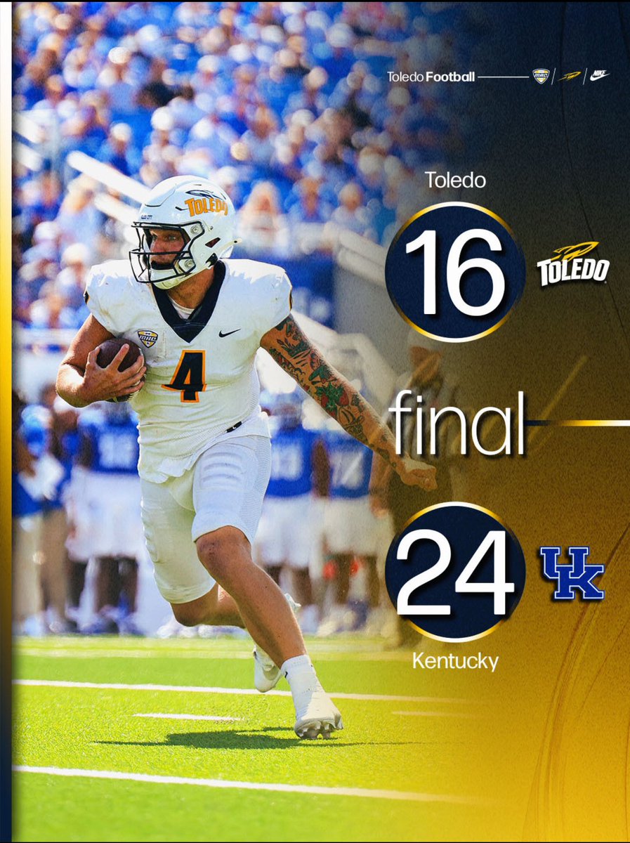 Another easy CFB free play winner 🤑💰

Toledo +10.5 (-110) ✅

Lets keep cashing 🤝