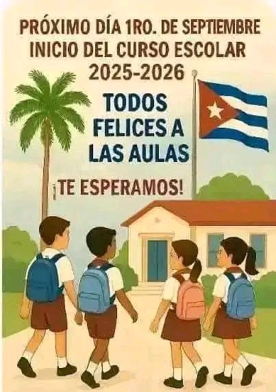Todos felices a las aulas #CubaEstáFirme