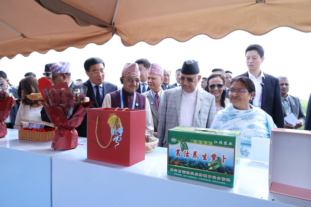 kpsharmaoli's tweet image. चीनको थियानजिनस्थित जिनान जिल्लाको सिआओझान धान उत्पादन विशेष क्षेत्र आज अवलोकन गरें। विकासले लय समातेपछि हरेक क्षेत्रमा प्रभावकारी परिणाम देखिने रहेछ। 
यो क्षणले मलाई हामीले सुरु गरेको प्रधानमन्त्री कृषि आधुनिकीकरण कार्यक्रम सम्झाइरहेको छ।