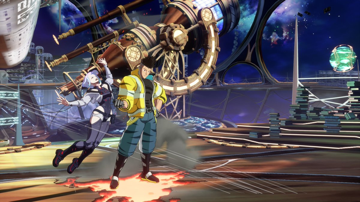 manmadee0's tweet image. David in #GGST to complete the couple #CyberpunkEdgerunners