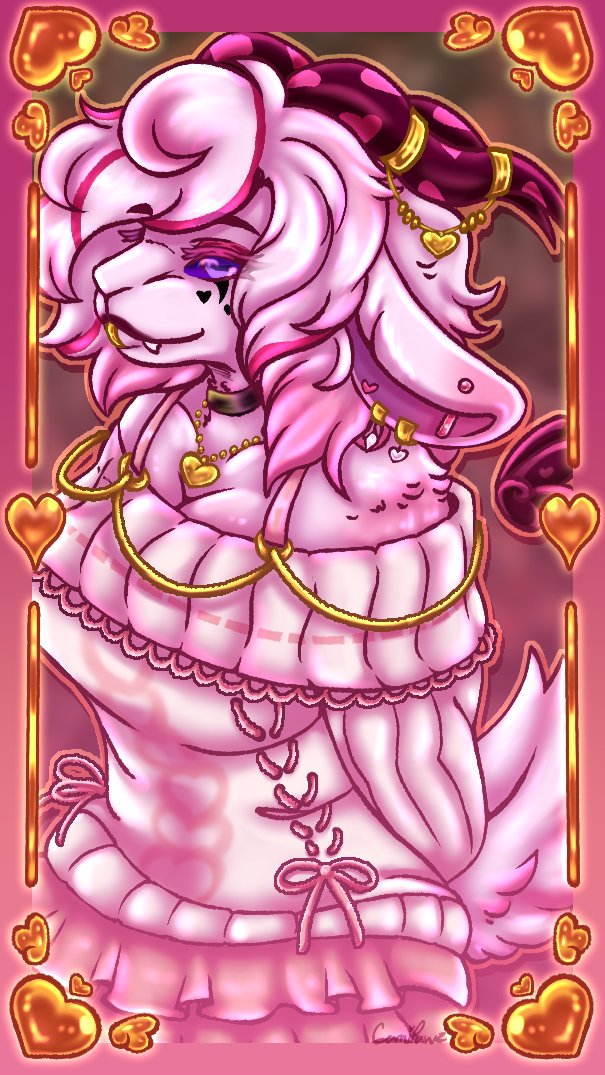 Vtuber card for the sweetest <a href="/ItsEllieBirdVT/">Aym~ 🏳️‍⚧️</a> I love their design so much, I can't wait till they stream again💖 
{ #digitalart | #Vtuber }