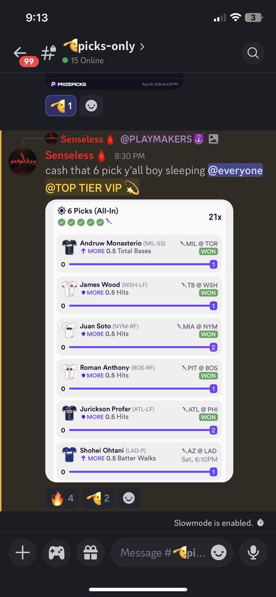 uhsenseless's tweet photo. 6 pick posted exclusively in the discord 🏆 #prizepicks #dabble #underdog #cs2 #mlb #wnba #nba #nfl #cfb https://t.co/fRxYR5JClo