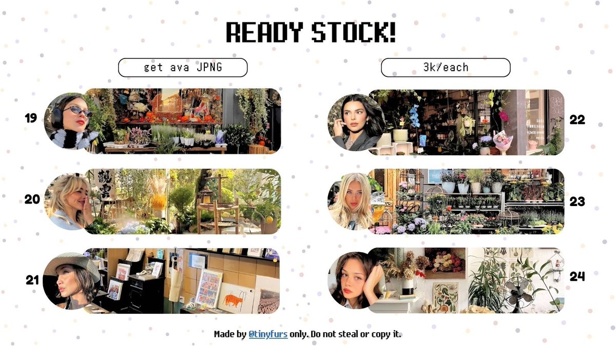 Bantu repost ya, thank you 🩷

Aku mau CS semua layout restock di bawah ini, harganya bisa cek ALT yaa! Dan 100% hasil penjualan akan aku donasikan untuk support yang turun aksi langsung. Yuk dibantu buat teman2 kita 🥺 #zonauang