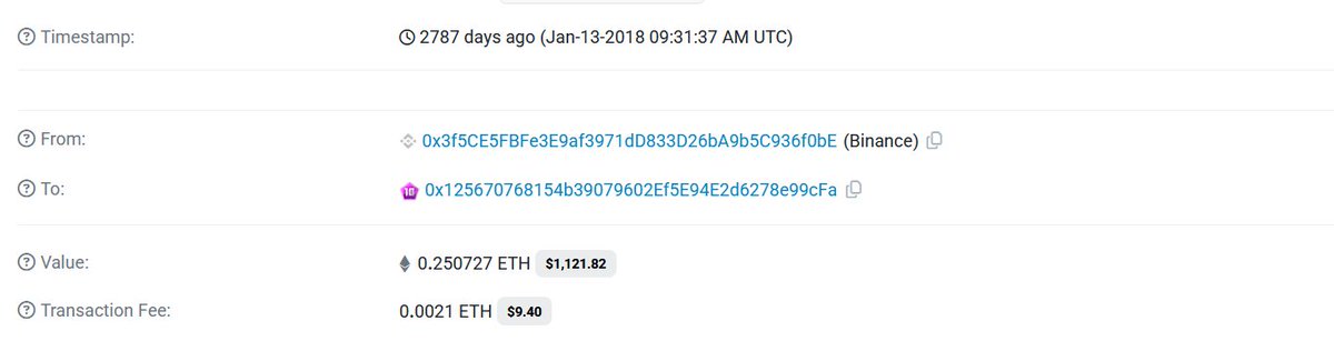 started with 0.25e, thankyou <a href="/etherscan/">etherscan.eth</a> being there till today to scan all my transactions! #10YearsofEtherscan