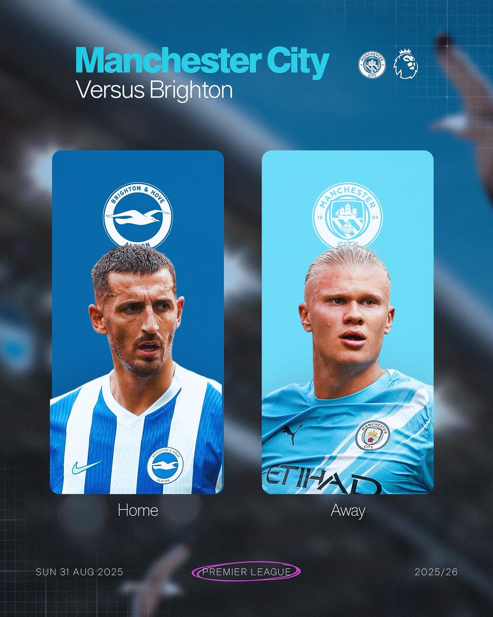 MD3: Brighton (A). ⛱️⚽️

#smsports #mancity #premierleague