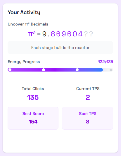 DreamsToRich's tweet image. My screenshot with my best Reactor Game score on @pisquared 😎

#Pi_Squared #Pi_Squared_Pi2 #pisquared